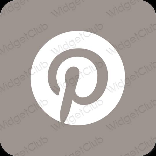 Esthetische Pinterest app-pictogrammen