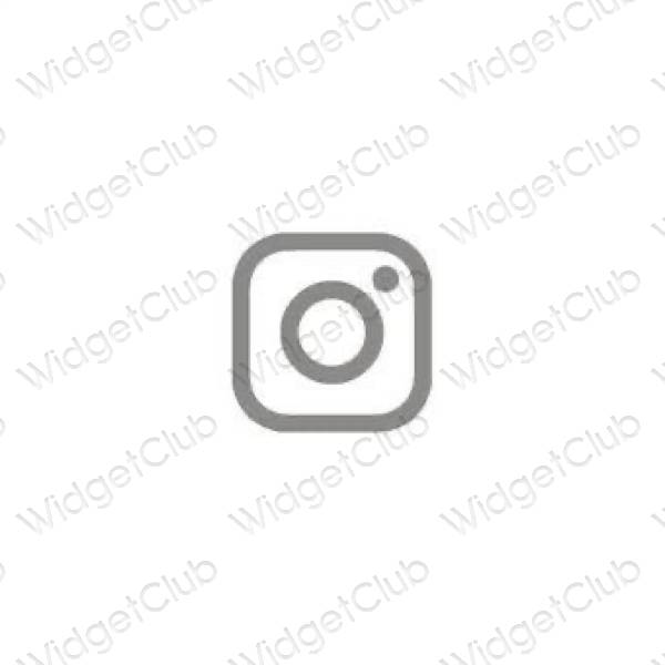 Estetické ikony aplikací Instagram