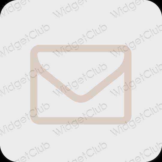 Aesthetic gray Mail app icons