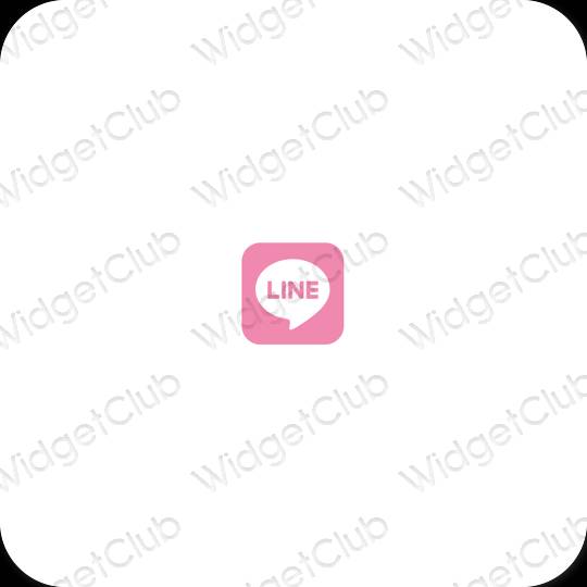 Icônes d'application LINE esthétiques