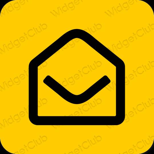 Ästhetisch Orange Gmail App-Symbole