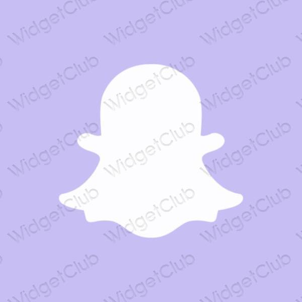 Estetyka pastelowy niebieski snapchat ikony aplikacji