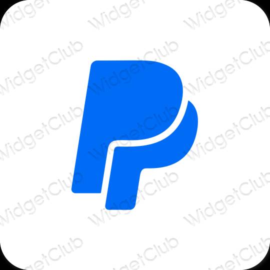 Esthetische Paypal app-pictogrammen