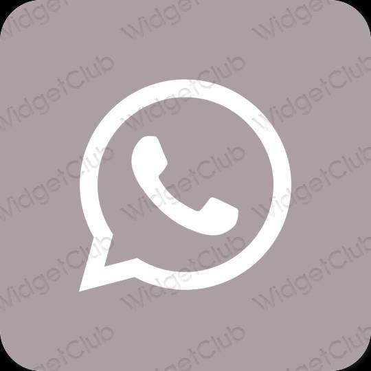 Pictograme pentru aplicații WhatsApp estetice