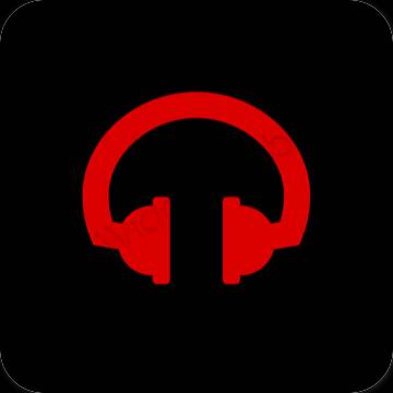 Estetske amazon music ikone aplikacij