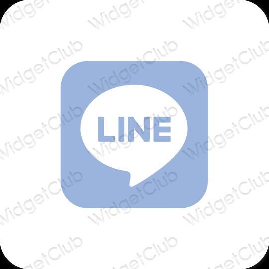 אייקוני אפליקציה LINE אסתטיים