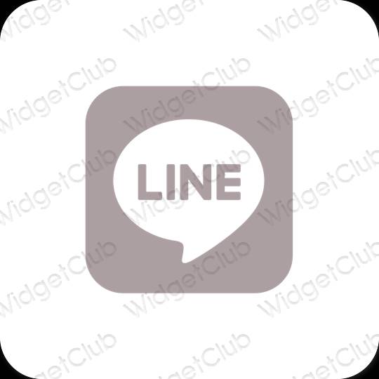 Esthetische LINE app-pictogrammen