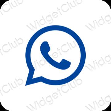 Pictograme pentru aplicații WhatsApp estetice