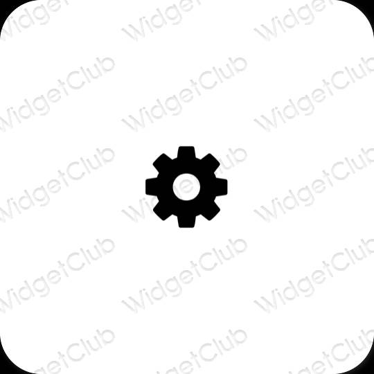 Esthetische Settings app-pictogrammen