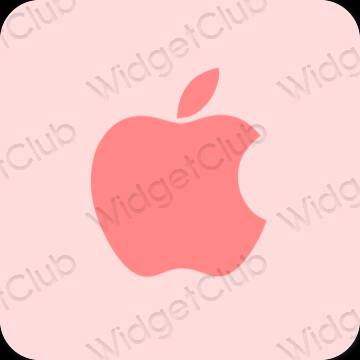 Estetisk rosa Apple Store app ikoner