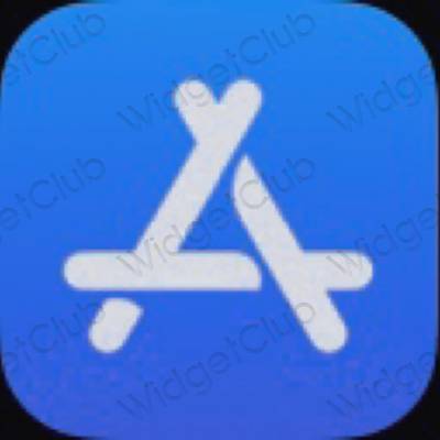 Estetico blu neon AppStore icone dell'app