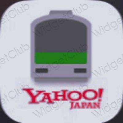 Estética Yahoo! iconos de aplicaciones