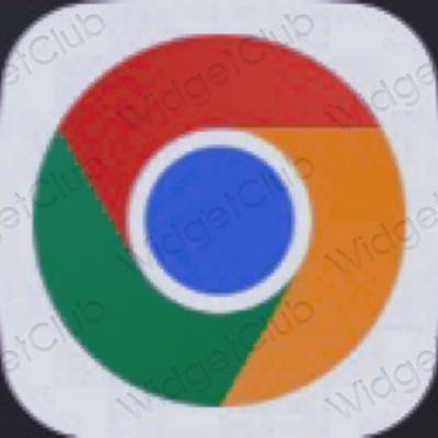Estética Chrome ícones de aplicativos