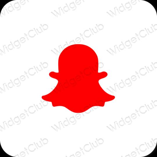 Estética snapchat ícones de aplicativos