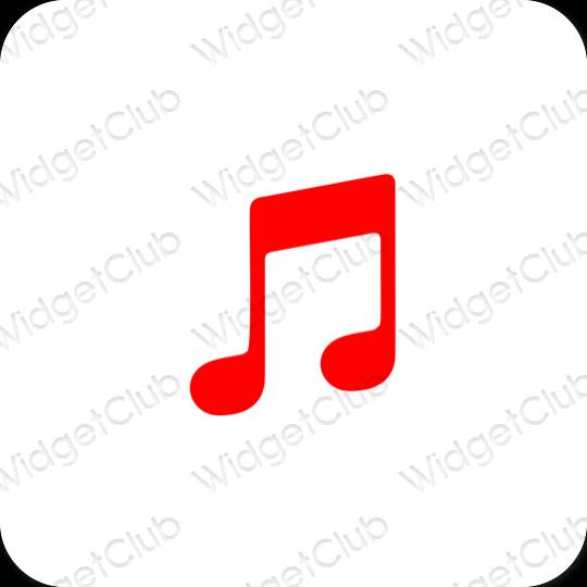 Estetinės Apple Music programų piktogramos