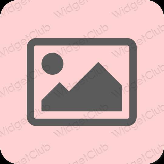 Estetisk rosa Photos app ikoner