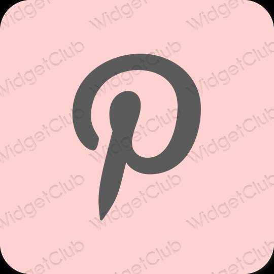 Estetyka różowy PayPay ikony aplikacji