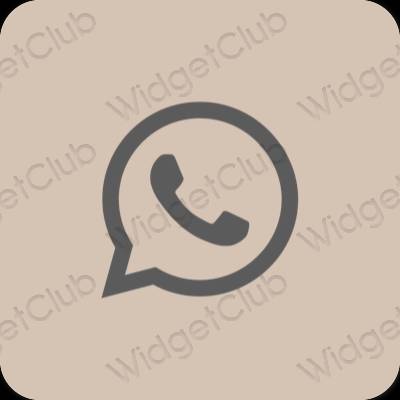 Estetico beige Phone icone dell'app
