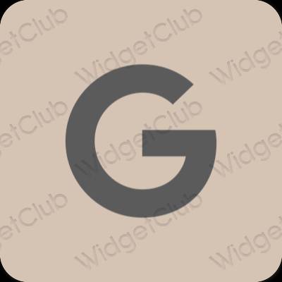 Estetik bej Google proqram nişanları