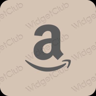 Естетичний бежевий Amazon значки програм