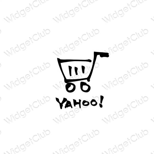 אייקוני אפליקציה Yahoo! אסתטיים