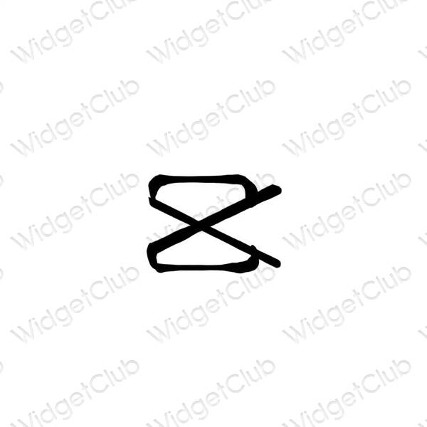 نمادهای برنامه زیباشناسی CapCut