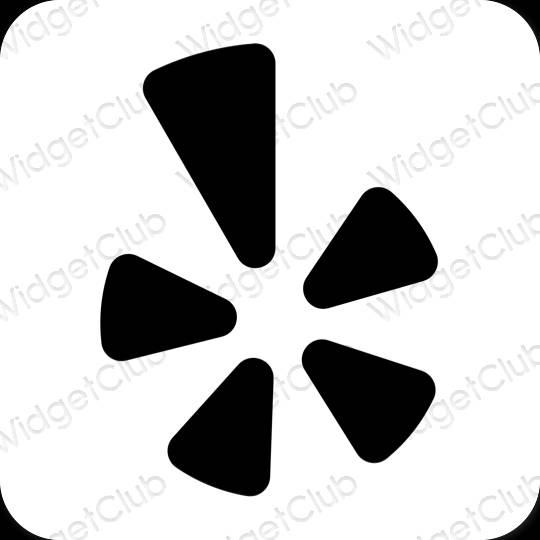 Estética Yelp iconos de aplicaciones