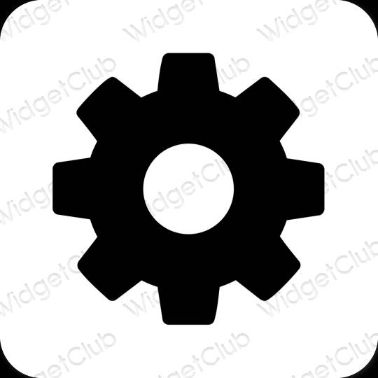 Esthetische Settings app-pictogrammen