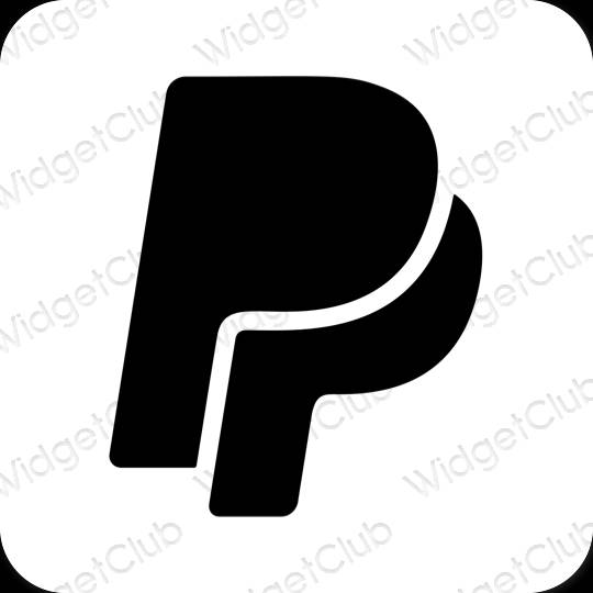 Ästhetische Paypal App-Symbole