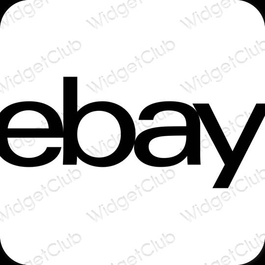 Esthetische eBay app-pictogrammen