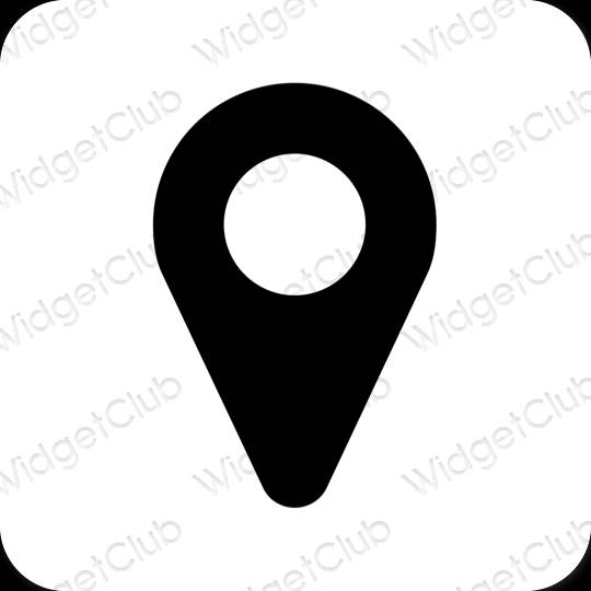 Aesthetic Google Map app icons