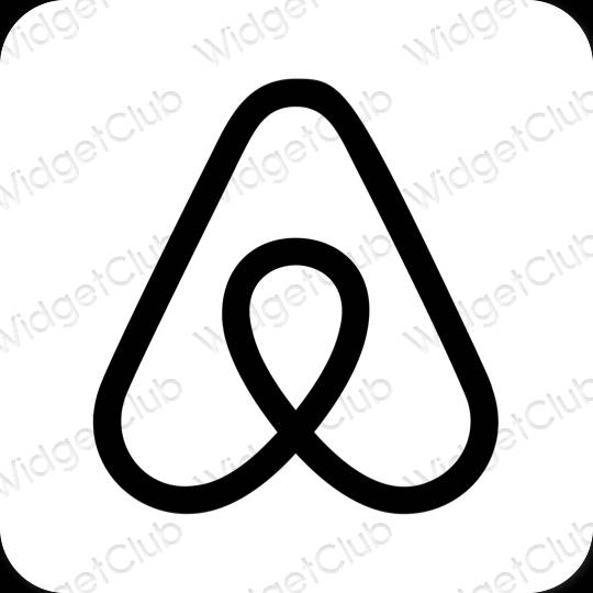 Estetske Airbnb ikone aplikacij