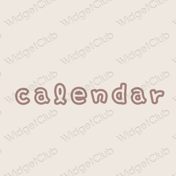 Aesthetic Calendar app icons