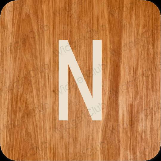 Aesthetic beige Netflix app icons