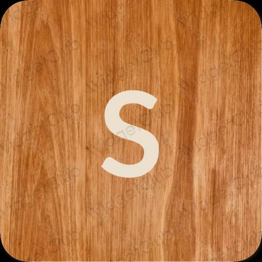 Aesthetic beige SHEIN app icons