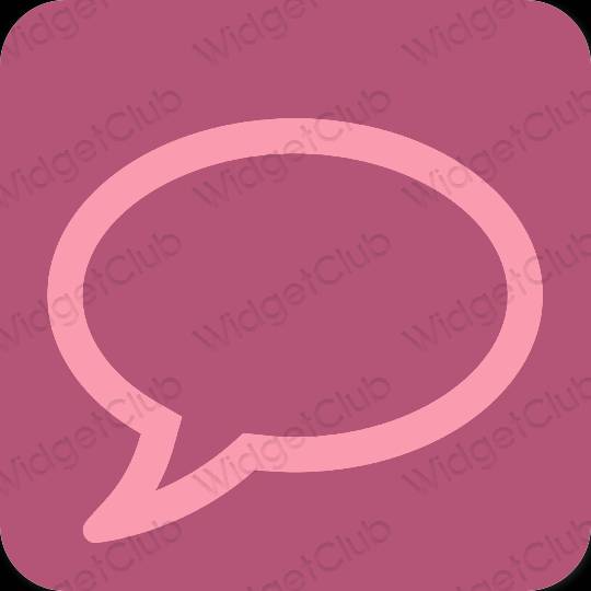 審美的 紫色的 Messages 應用程序圖標