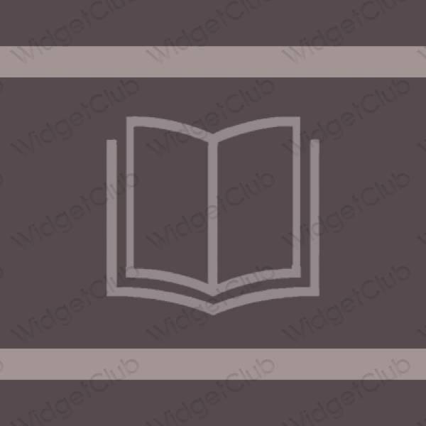 Icônes d'application Books esthétiques