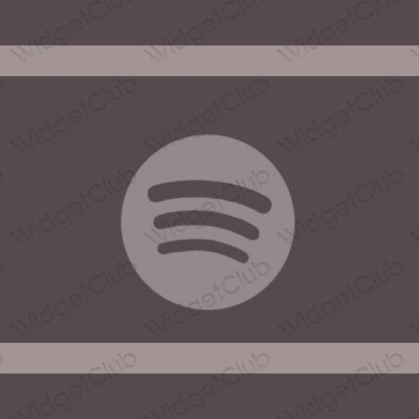 Pictograme pentru aplicații Spotify estetice