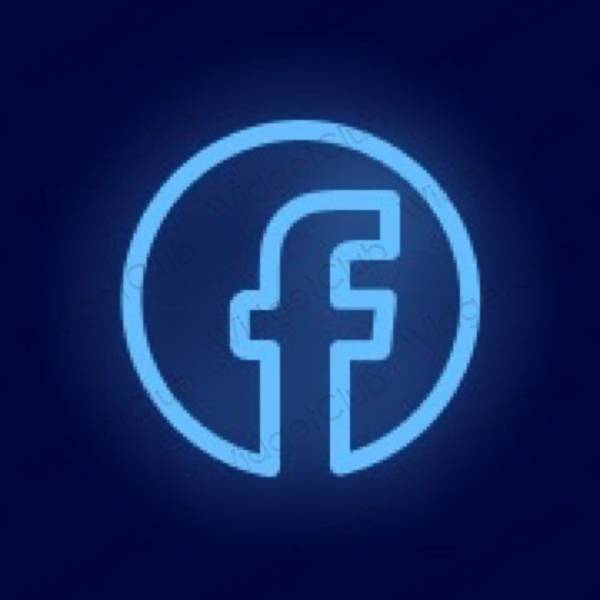 Icônes d'application Facebook esthétiques