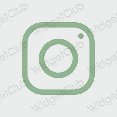 Estetické ikony aplikací Instagram