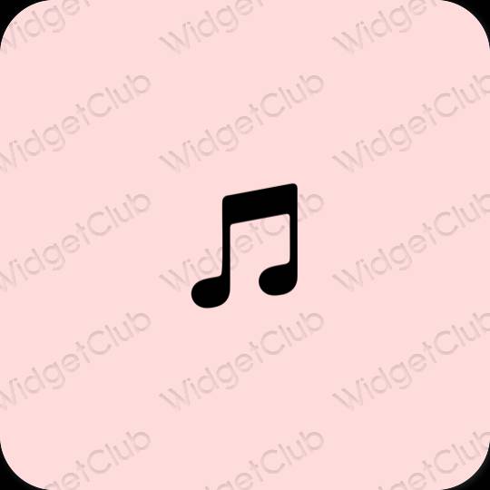 ピンク Apple Music おしゃれアイコン画像素材