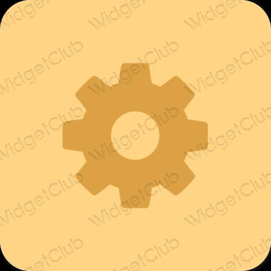 Estetico Marrone Settings icone dell'app