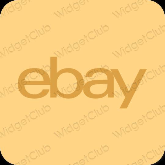 Ästhetisch Orange eBay App-Symbole