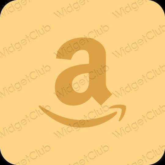 미적인 주황색 Amazon 앱 아이콘