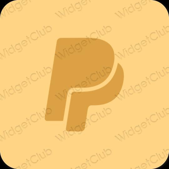 Thẩm mỹ trái cam Paypal biểu tượng ứng dụng
