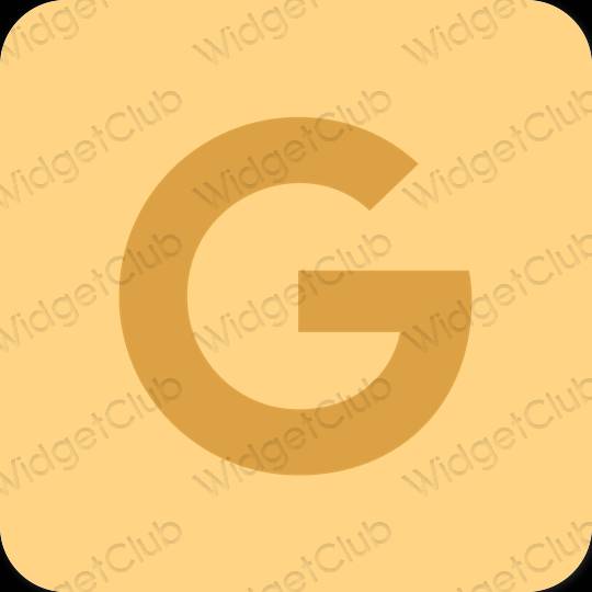 Естетски наранџаста Google иконе апликација