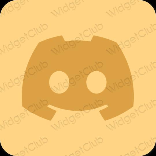 Stijlvol bruin discord app-pictogrammen