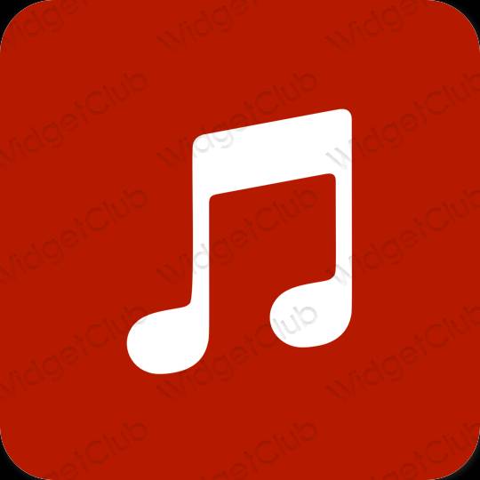 Icônes d'application Music esthétiques