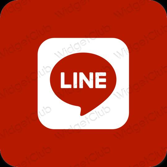 אייקוני אפליקציה LINE אסתטיים