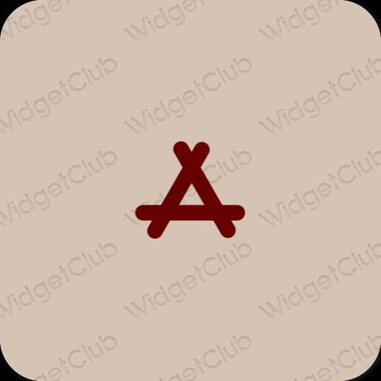 Естетичен бежово AppStore икони на приложения